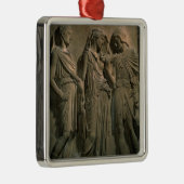 Orpheus, Eurydike und Hermes (Marmor) Silbernes Ornament (Rechts)