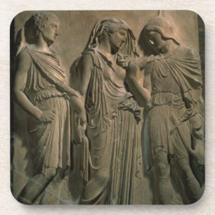 Orpheus, Eurydike und Hermes (Marmor) Untersetzer