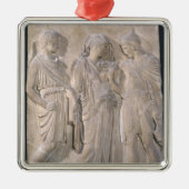 Orpheus, Eurydike und Hermes Ornament Aus Metall (Vorne)