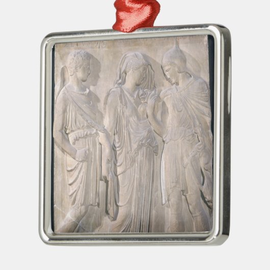 Orpheus, Eurydike und Hermes Ornament Aus Metall (Links)