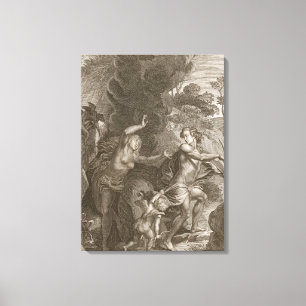 Orpheus, führende Eurydike aus Hölle heraus, Leinwanddruck