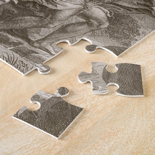 Orpheus, führende Eurydike aus Hölle heraus, Puzzle (Seite)