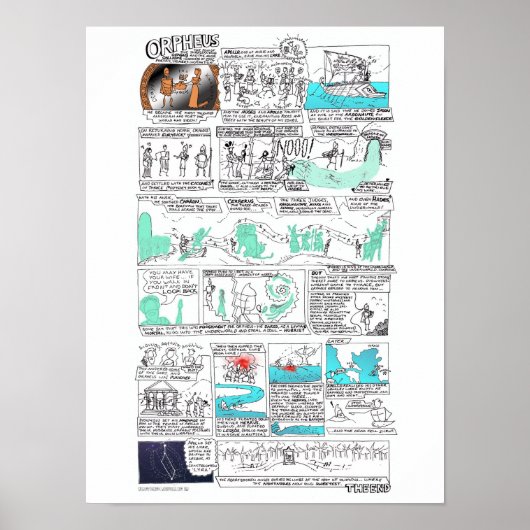 Orpheus - Graumythcomix-Streifen Poster (Vorne)