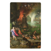 Orpheus mit einer Harfe, die zu Pluto spielt Mini Klemmbrett (Rückseite)