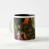 Orpheus mit einer Harfe, die zu Pluto spielt Zweifarbige Tasse (Vorderseite Links)