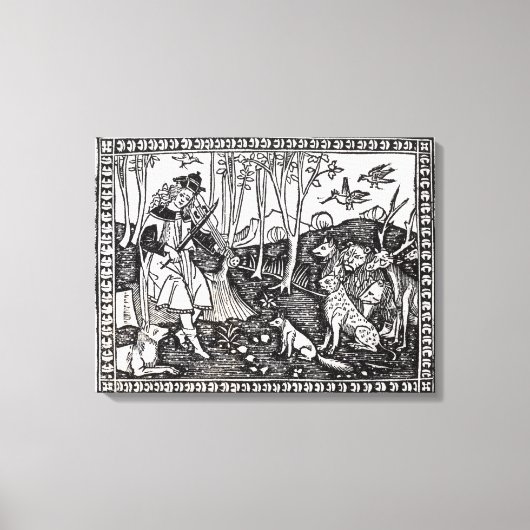 Orpheus Playing to the Animals, 1500 Leinwanddruck (Vorderseite)
