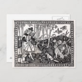 Orpheus Playing to the Animals, 1500 Postkarte (Vorne/Hinten)