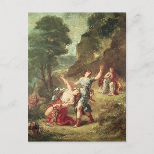 Orpheus und Eurydice, Frühjahr Postkarte (Vorderseite)