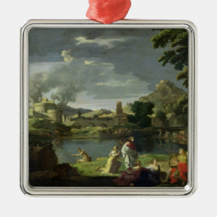 Orpheus und Eurydike 2 Ornament Aus Metall