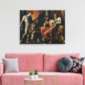 Orpheus vor Pluto und Persephone Leinwanddruck (Insitu (Wohnzimmer))