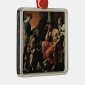 Orpheus vor Pluto und Persephone Silbernes Ornament (Rechts)