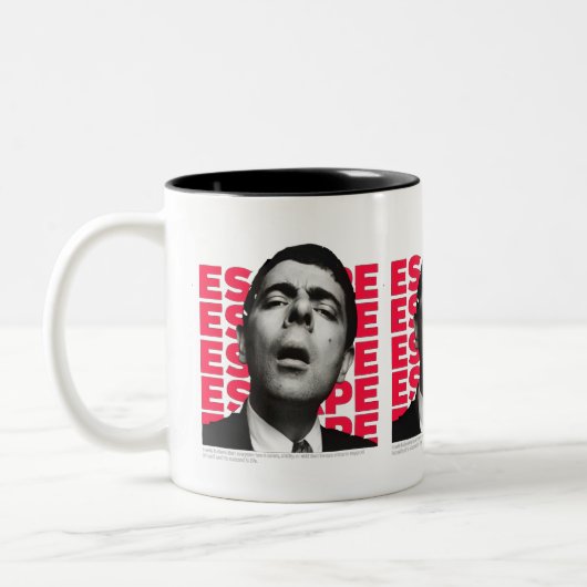 Orphic Bean Escape Design Zweifarbige Tasse (Links)