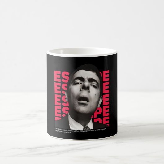 Orphisches Mr. Bean Escape Design - motivierend Zi Kaffeetasse (Mittel)