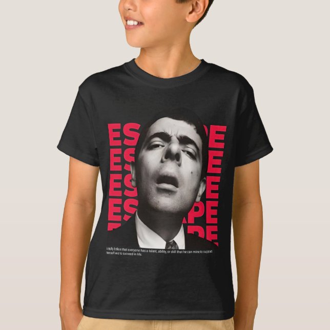 Orphisches Mr. Bean Escape Design - motivierend Zi T-Shirt (Vorderseite)