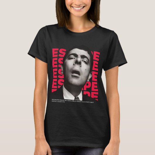 Orphisches Mr. Bean Escape Design - motivierend Zi T-Shirt (Vorderseite)