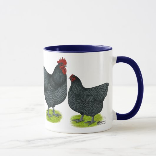 Orpington: Blaue Paare Tasse (Rechts)