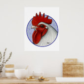 Orpington Head Circle Poster (Küche)