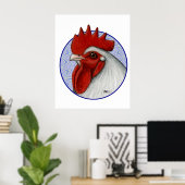 Orpington Head Circle Poster (Heimbüro)