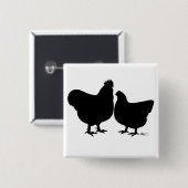Orpington-Silhouette Button (Vorne & Hinten)
