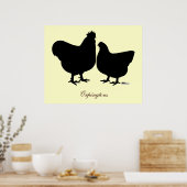 Orpington-Silhouette Poster (Küche)