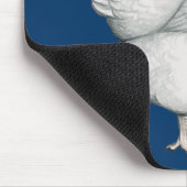 Orpington White Hen Mousepad (Ecke)