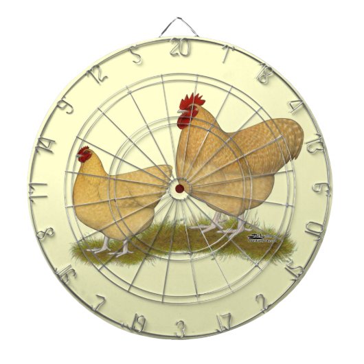 Orpingtons Lemon Cuckoo Dartscheibe (vorne)