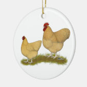 Orpingtons Lemon Cuckoo Keramikornament (Links)