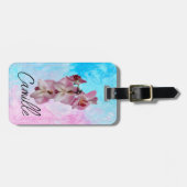 Orquídea, belleza en cada viaje, personalizado gepäckanhänger (Vorderseite horizontal)