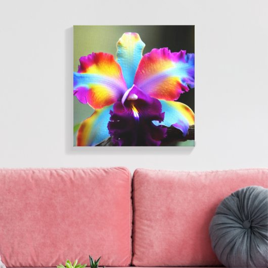  Orquideas colorida Leinwanddruck (Insitu (Wohnzimmer))