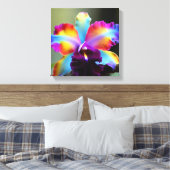 Orquideas colorida Leinwanddruck (Insitu (Schlafzimmer))