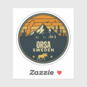 Orsa, Schweden Schweden Aufkleber (Blatt)