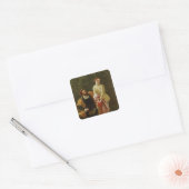 Orsino und Viola Quadratischer Aufkleber (Umschlag)