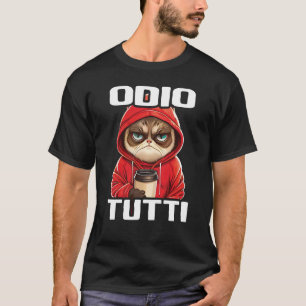 Orso Divertente Regalo I Hasse Menschen I Odio Tut T-Shirt
