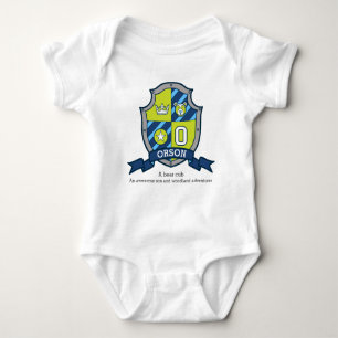 Orson Jungs Name & Bedeutung Bärenschreiber Schild Baby Strampler