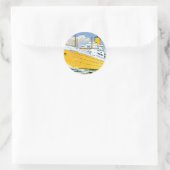 Orsova Runder Aufkleber (Tasche)