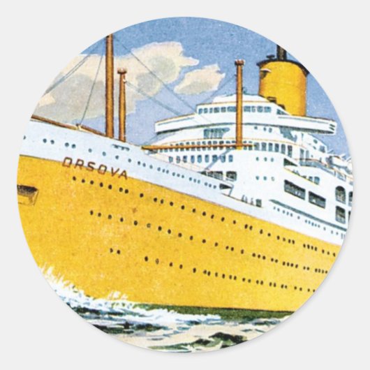 Orsova Runder Aufkleber (Vorderseite)