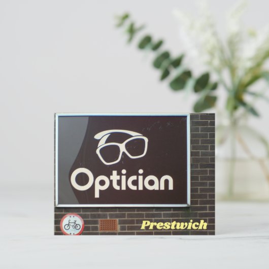 Ort der Augen Postkarte (Stehend Vorderseite)