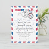 Ort der Hochzeit Einladung (Stehend Vorderseite)