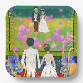 Ort der Hochzeitsfeier Pappteller