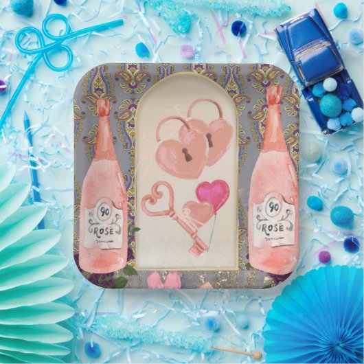 Ort der Hochzeitsfeier Pappteller (Party)