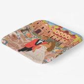 Ort der Hochzeitsfeier Pappteller (Gewinkelt)