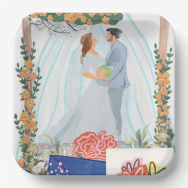 Ort der Hochzeitsfeier Pappteller