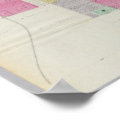 Ort der Stadt Salina, Kansas Poster (Ecke)