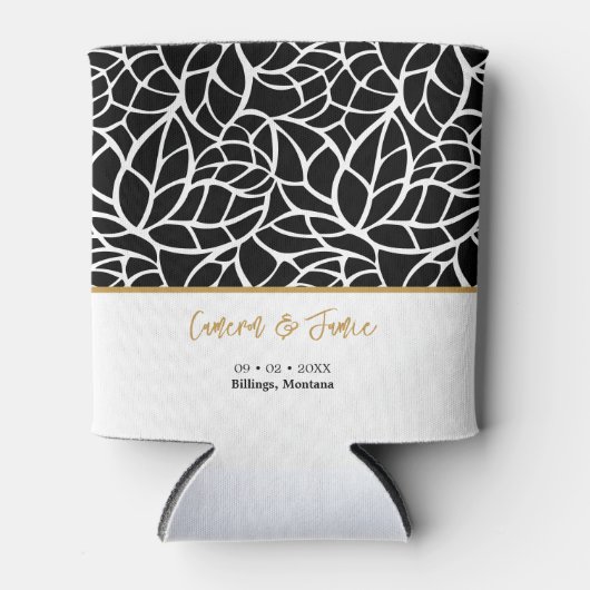 Ort des modernen botanischen Hochzeitdatums Dosenkühler (Vorderseite)