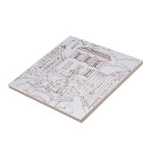 Ort des Tanneurs| Aix en Provence, Frankreich Fliese (Seite)