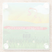 Ort Escort Name Sitzplätze Tiles Rustikales Festiv Glasuntersetzer (Rückseite)