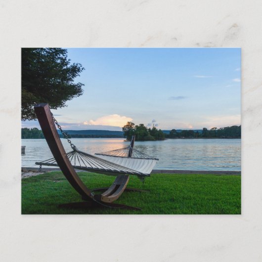 Ort zum Entspannen der leeren Postkarte (Vorderseite)