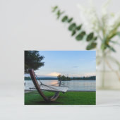 Ort zum Entspannen der leeren Postkarte (Stehend Vorderseite)