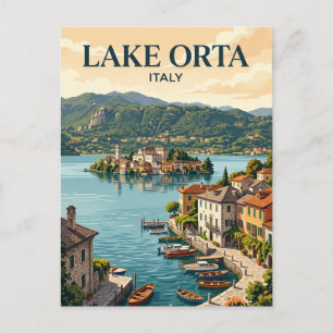 Orta See Italien Postkarte