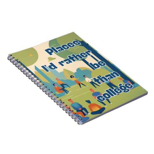 Orte, an denen ich lieber Lustige Sprüche als Uni  Notizblock (Rechte Seite)